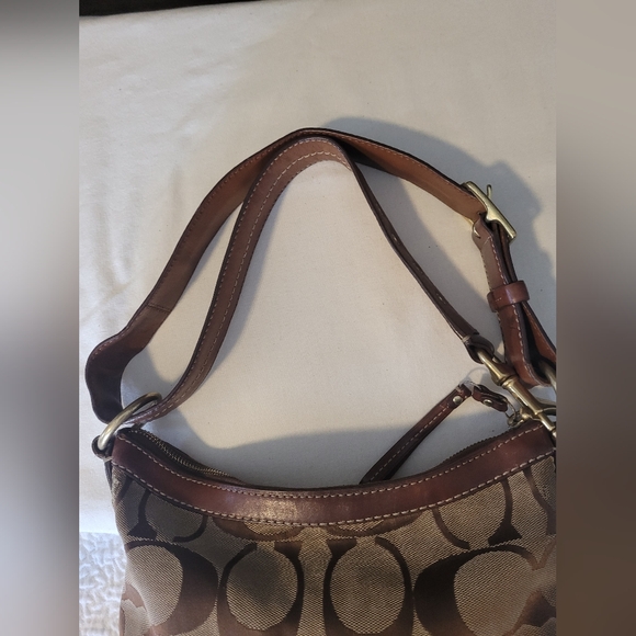 Coach Brown and Tan Crossbody Bag - Picture 6 of 14